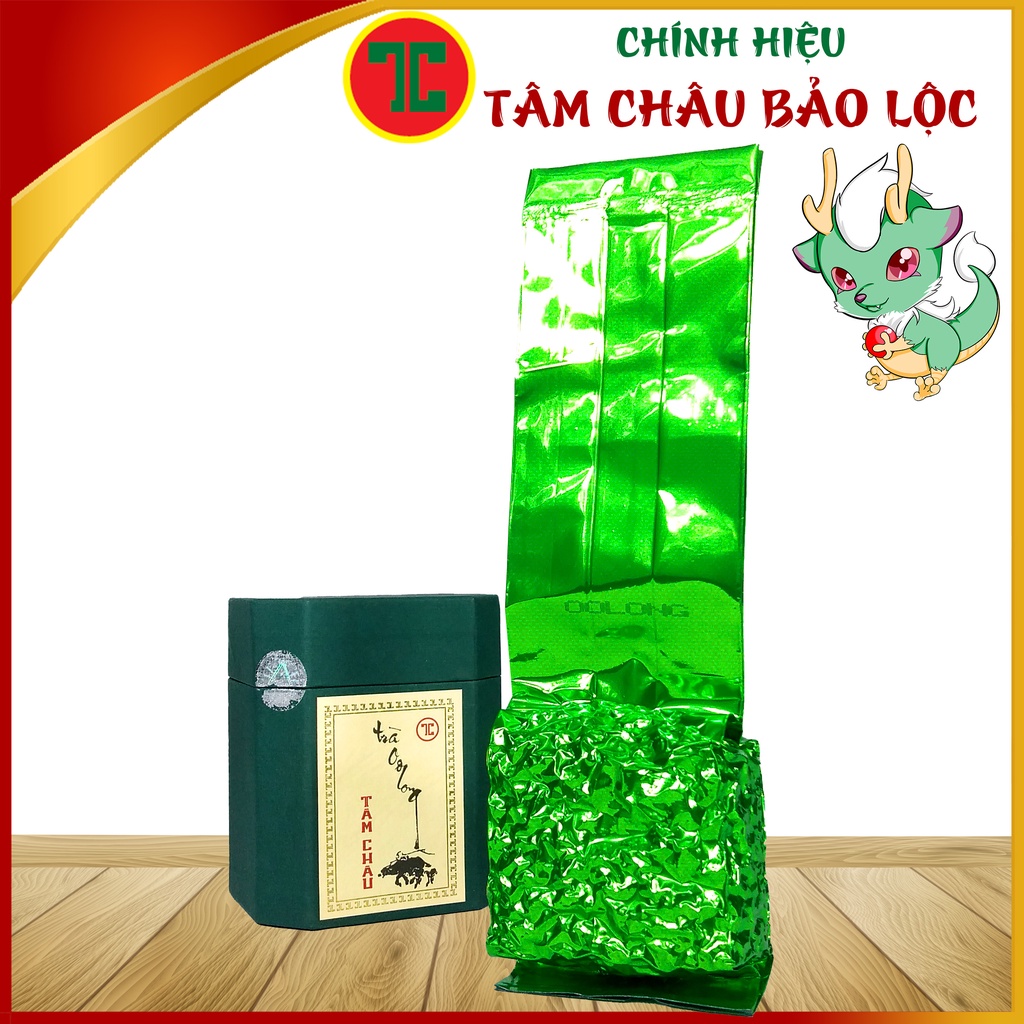 Hộp Trà Biếu Oolong THUẦN XANH 300G Đẳng Cấp - Chính hiệu TÂM CHÂU BẢO LỘC