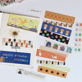 Washi sticker - Lovely Dairy sticker dạng washi