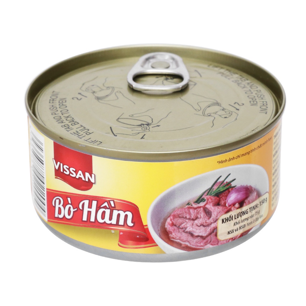 Bò Hầm Vissan Hộp 150g Chuẩn Hàng Việt Nam Chất Lượng Cao