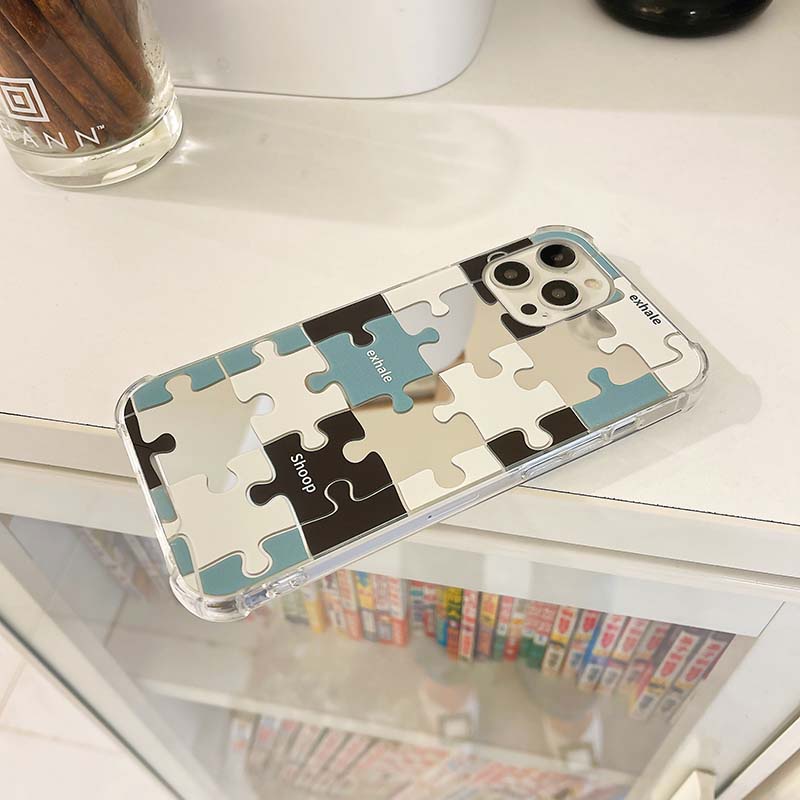 Ốp điện thoại TPU silicon mềm phối gương cho iPhone7 8 Plus 11 12 13 Pro Max X XS XR XSMAX