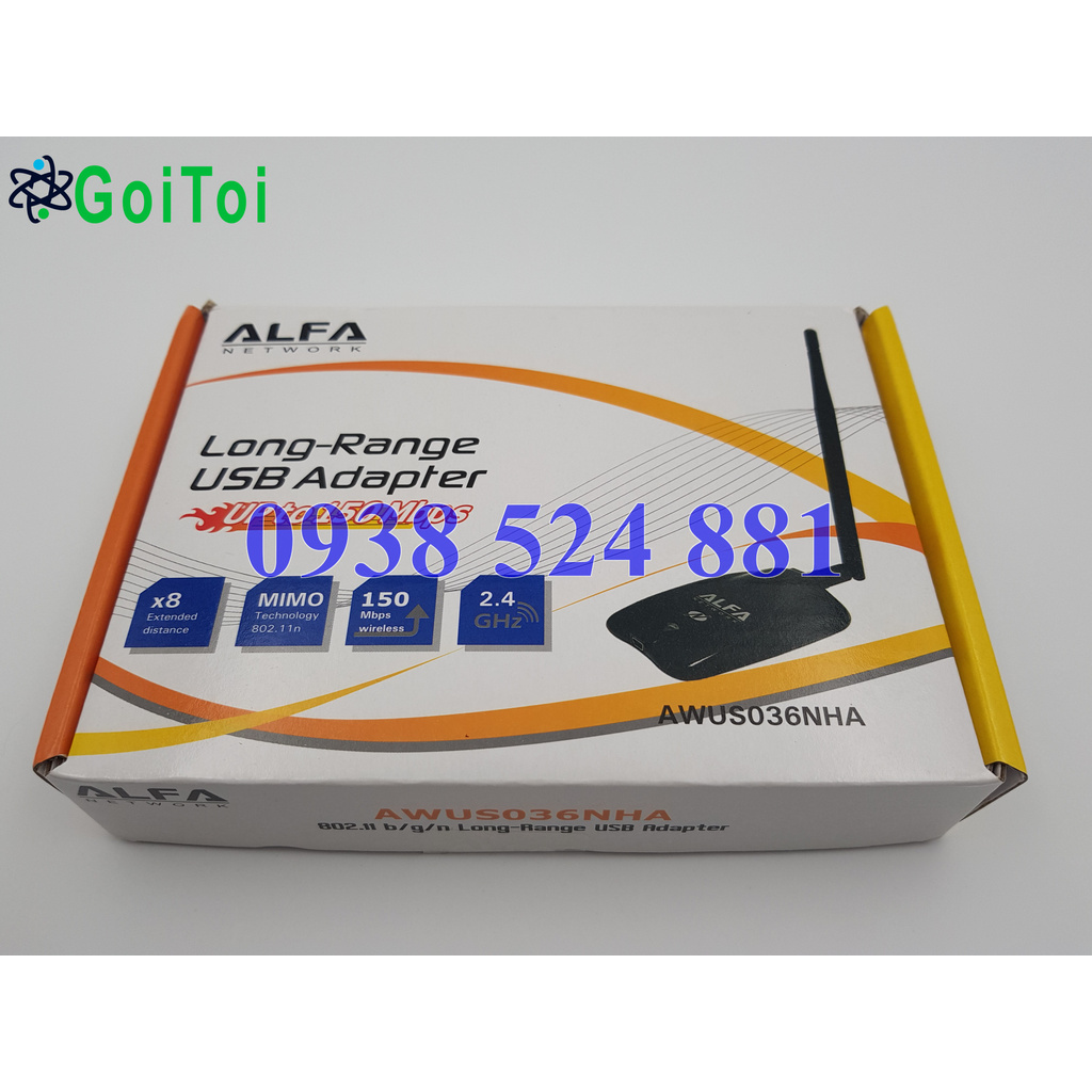 Card mạng Wifi Alfa AWUS036NHA AR9271 802.11n