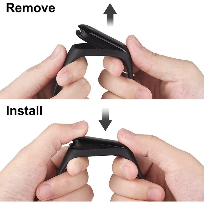 Dây Đeo Thay Thế Chất Liệu Silicon Màu Trơn Cho xiaomi mi band 7 6 5 4 3 4 5 Miband 4 3 5