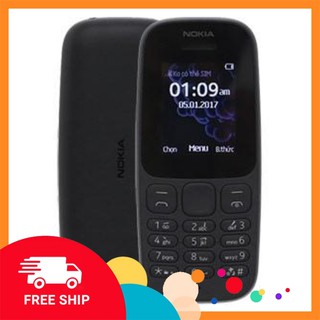 Điện Thoại Nokia 105 2 Sim 2017 Zin Chính Hãng - BH 12 Tháng - Kèm Pin Sạc