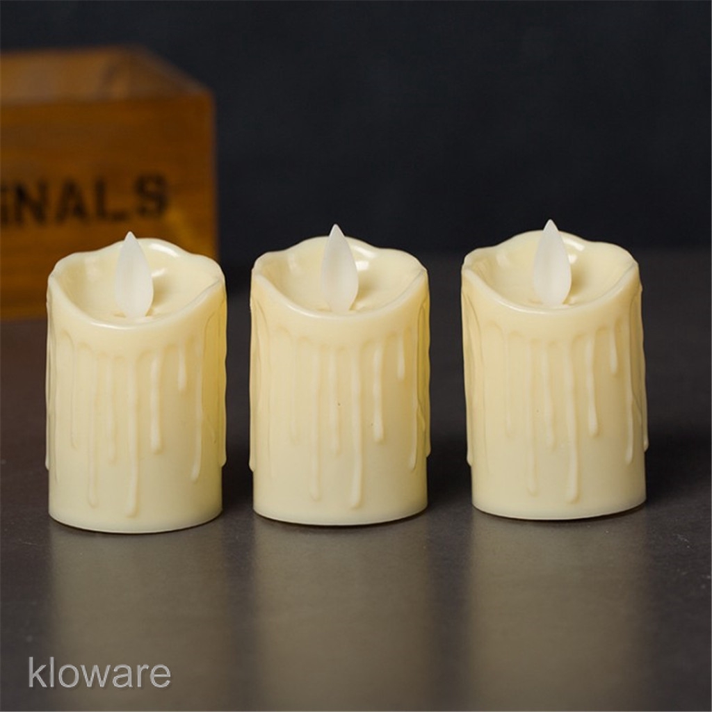 Baoblaze Battery Operated LED Candles Swinging Flame Flameless Candle Light