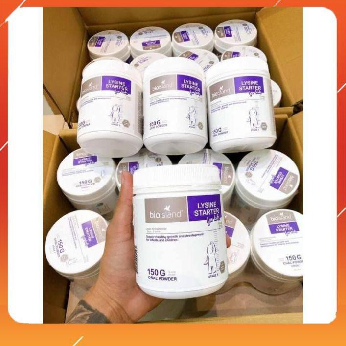 Bột Lysine  Bio Island [FREE SHIP_MẪU MỚI] chuẩn nội địa, cho bé 150g