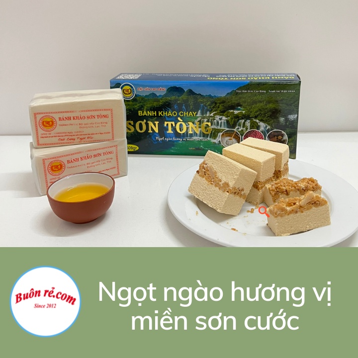Hộp 5 Phong Bánh Khảo CHAY Sơn Tòng - Nhân lạc thơm ngon đậm đà đặc sản Cao bằng Br 00025