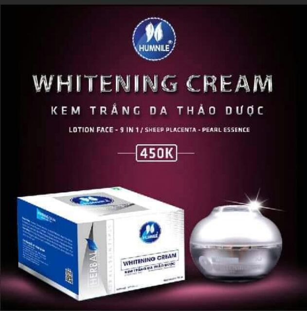 Kem dưỡng trắng da Humnile