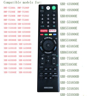 Điều khiển từ xa Rf-TX200P cho TV Sony 4K Ultra HD KDL-50W850C XBR-43X800E RMF-TX300U XBR-43X800Ebr X-49X800E Xbr800E X