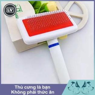 Dụng cụ lược chải lông cho chó mèo có tác dụng lấy lông chết làm bông lông cho thú cưng Phụ kiện Long Vũ