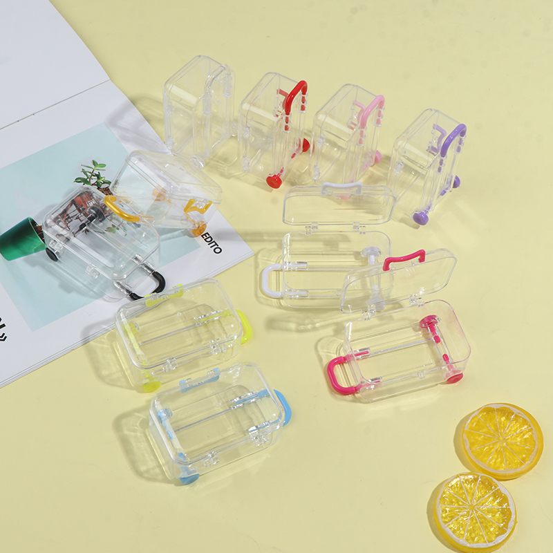 Vali Du Lịch Mini Bằng Nhựa Cho Búp Bê