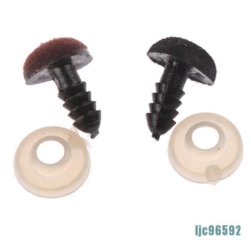 Set 10 Mũi Thú Bông Màu Đen 9x11mm Ljc96592