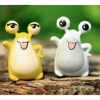 Tượng con vật hoạt hình ngộ nhĩnh mắt to trang trí để bàn quà lưu niệm dễ thương