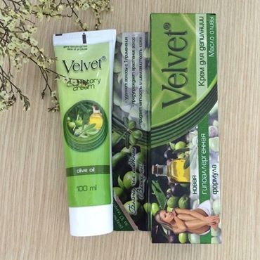 Kem tẩy lông Velvet Olive Oil  CHO DA NHẠY CẢM