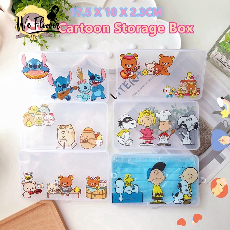 Hộp Đựng Khẩu Trang Chống Bụi Hình Snoopy Cinnamoshiboushi