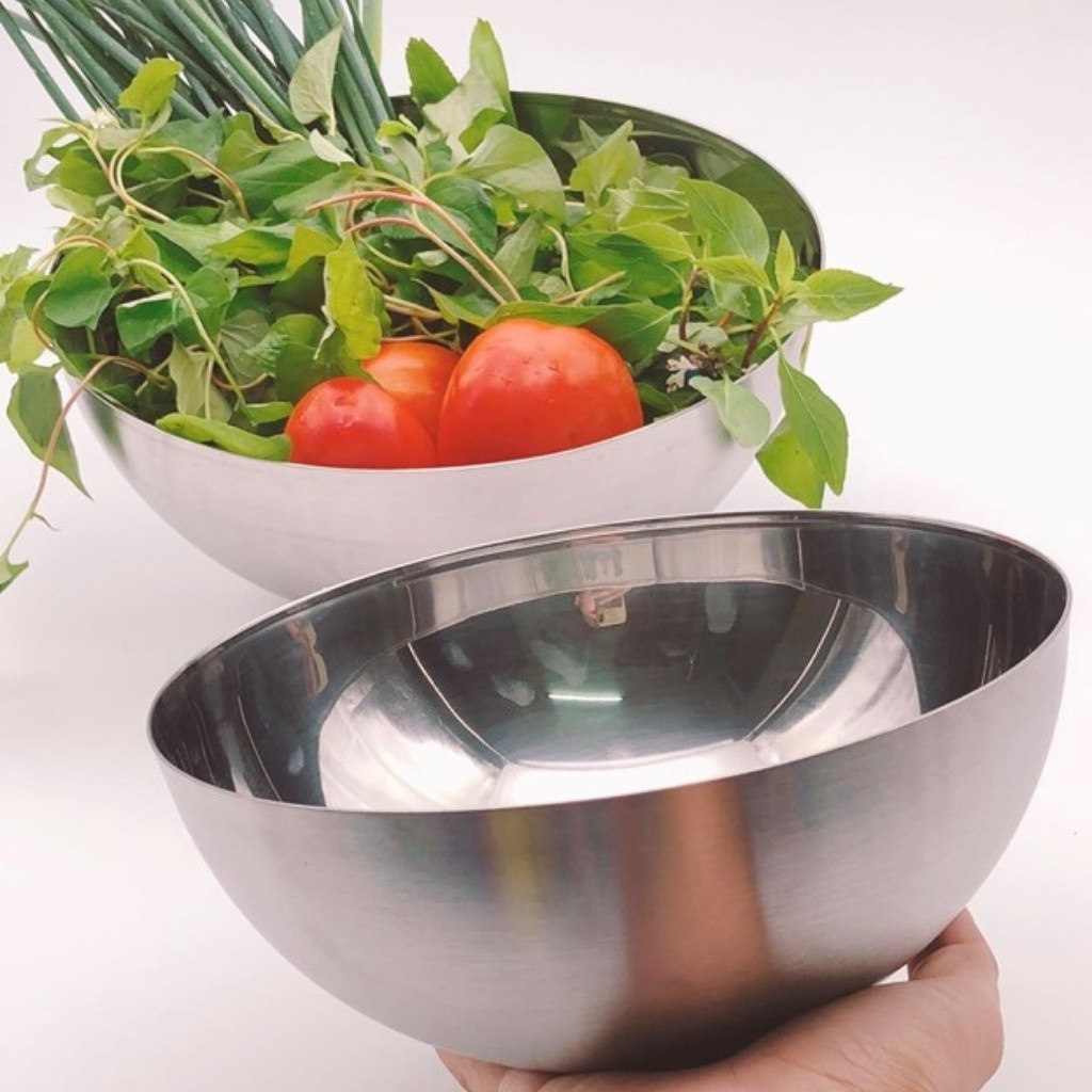 [INOX 430] Bát trộn Salad IKEA xuất khẩu Thụy Điển. Sz 28cm, 20cm, 12cm.