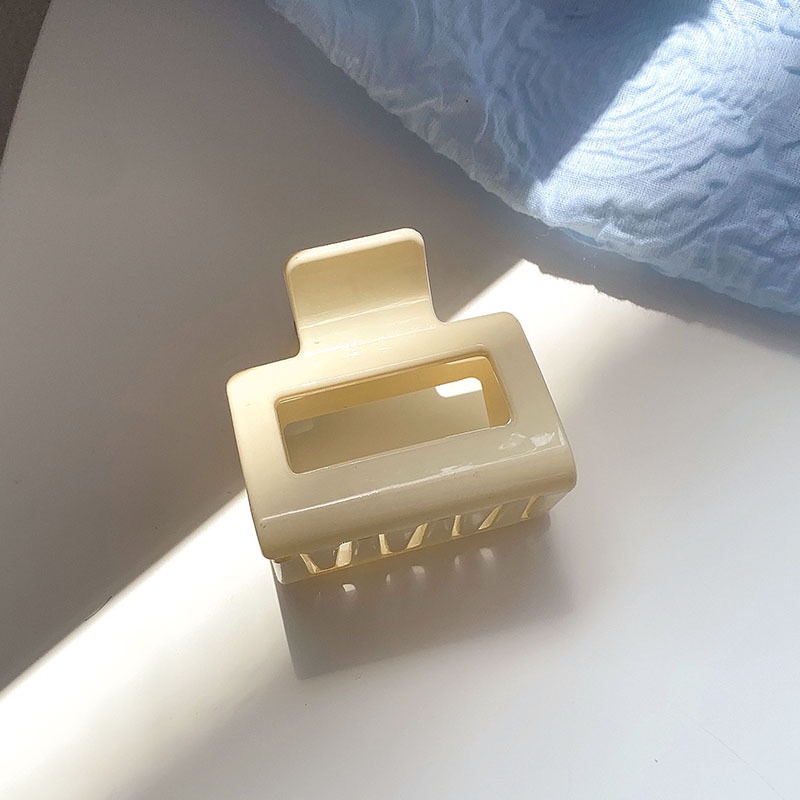 Kẹp Tóc Màu Trắng Sữa Cỡ Lớn Thanh Lịch Phong Cách Hàn Quốc Cho Nữ