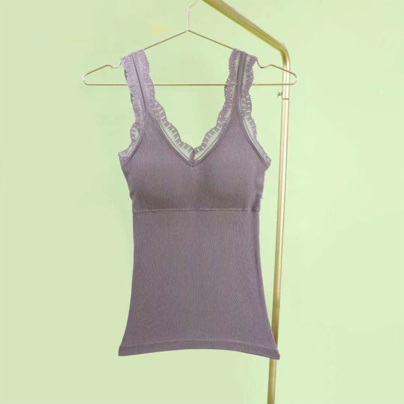 Áo Tank Top Có Mút Đệm Co Giãn Thời Trang Mùa Hè Dành Cho Nữ