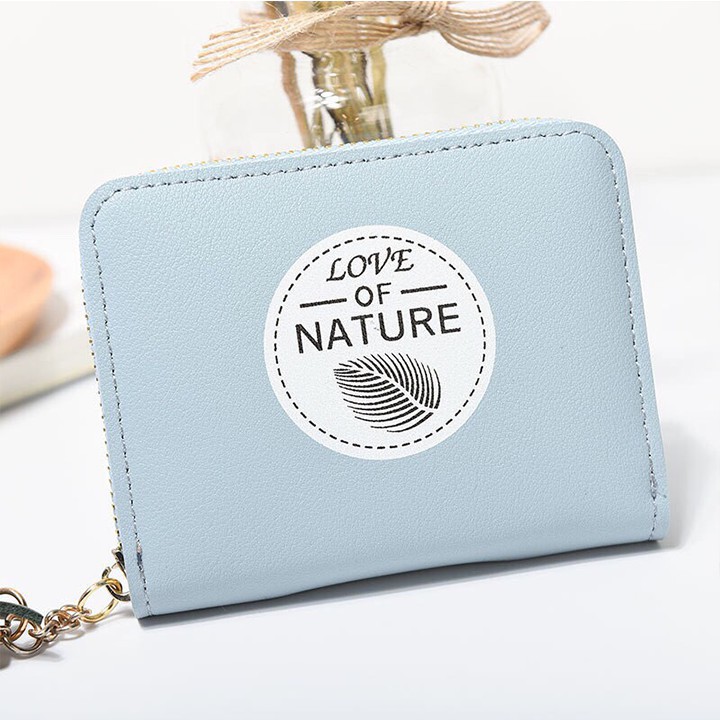 [Sale 50%] Ví bóp ngắn nữ love nature siêu xinh style Hàn Quốc