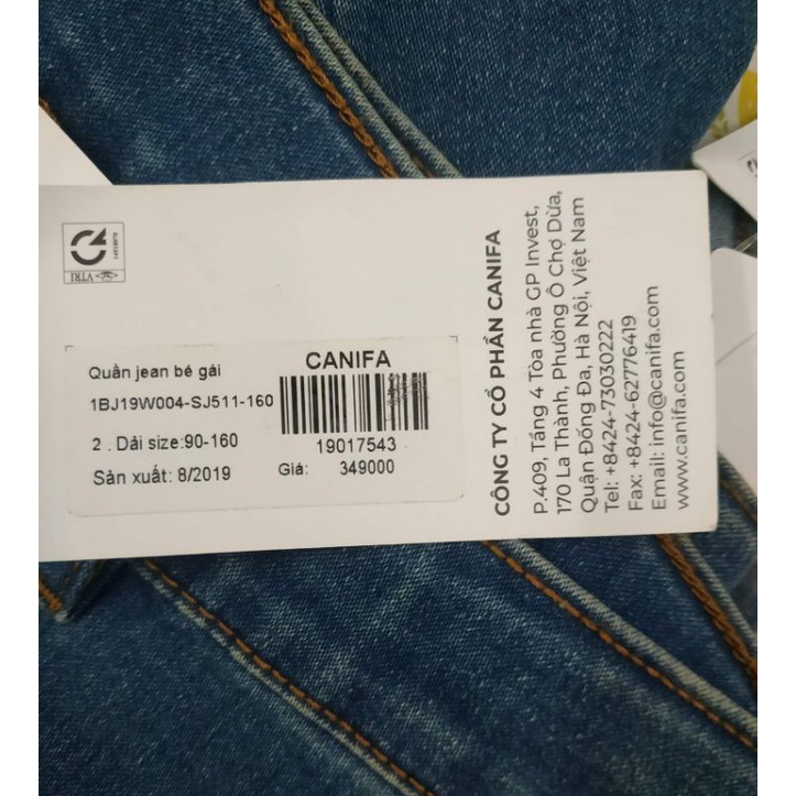 Quần jeans bé gái Canifa