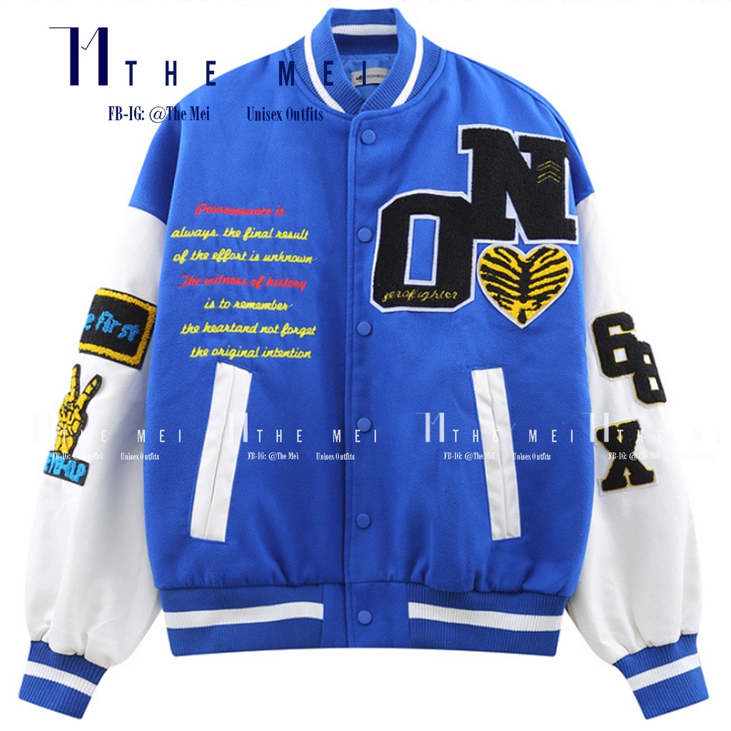 HÀNG SẴN - Varsity Jacket T-rex - Áo bóng chày - The Mei
