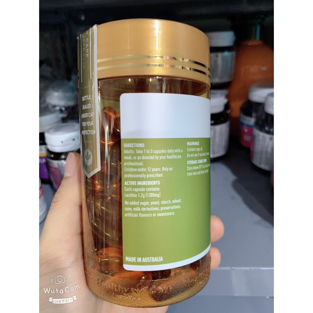Tinh chất Mầm đậu nành, mầm đậu nành Lecithin Healthy Care 100 viên,