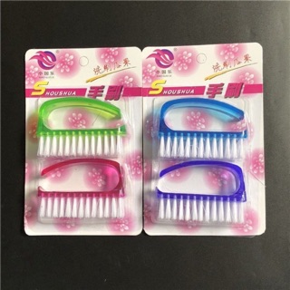 Sét vỉ 2 chải móng trân, trái móng tay, giặt quần áo mã 8906 - BANGGE