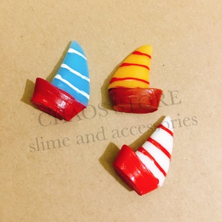 Charm thuyền buồm _ Nguyên liệu làm slime