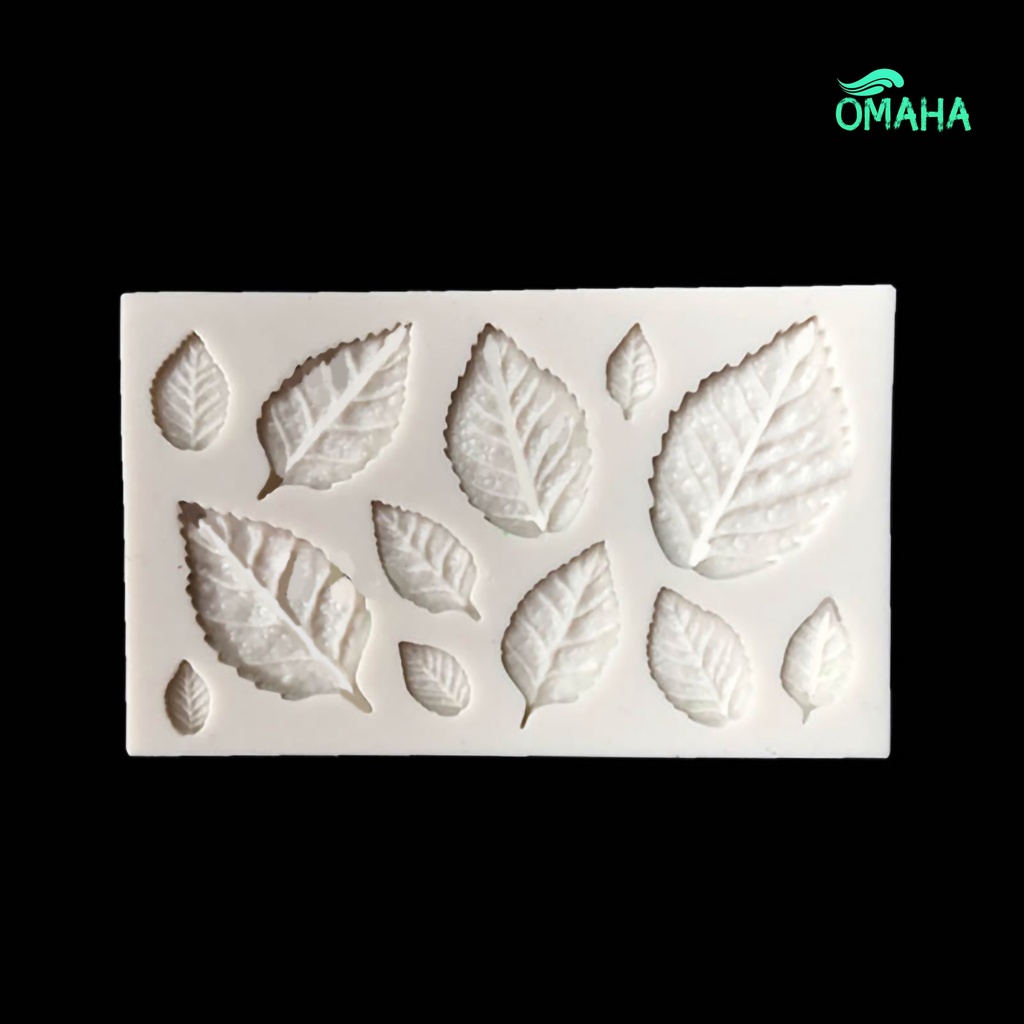 Khuôn Silicone Làm Bánh Hình Chiếc Lá Cách Nhiệt Tiện Dụng DIY