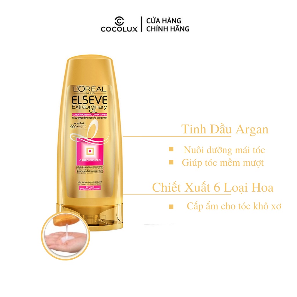 Dầu Xả Loreal Chiết Xuất Tinh Dầu Hoa Tự Nhiên 325ml