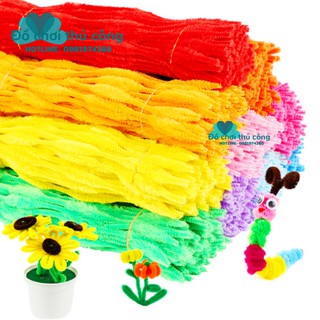 Bó ~ 100 sợi kẽm nhung uốn tóc, làm nụ tầm xuân, đồ handmade, giúp bé kích thích trí tưởng tượng.