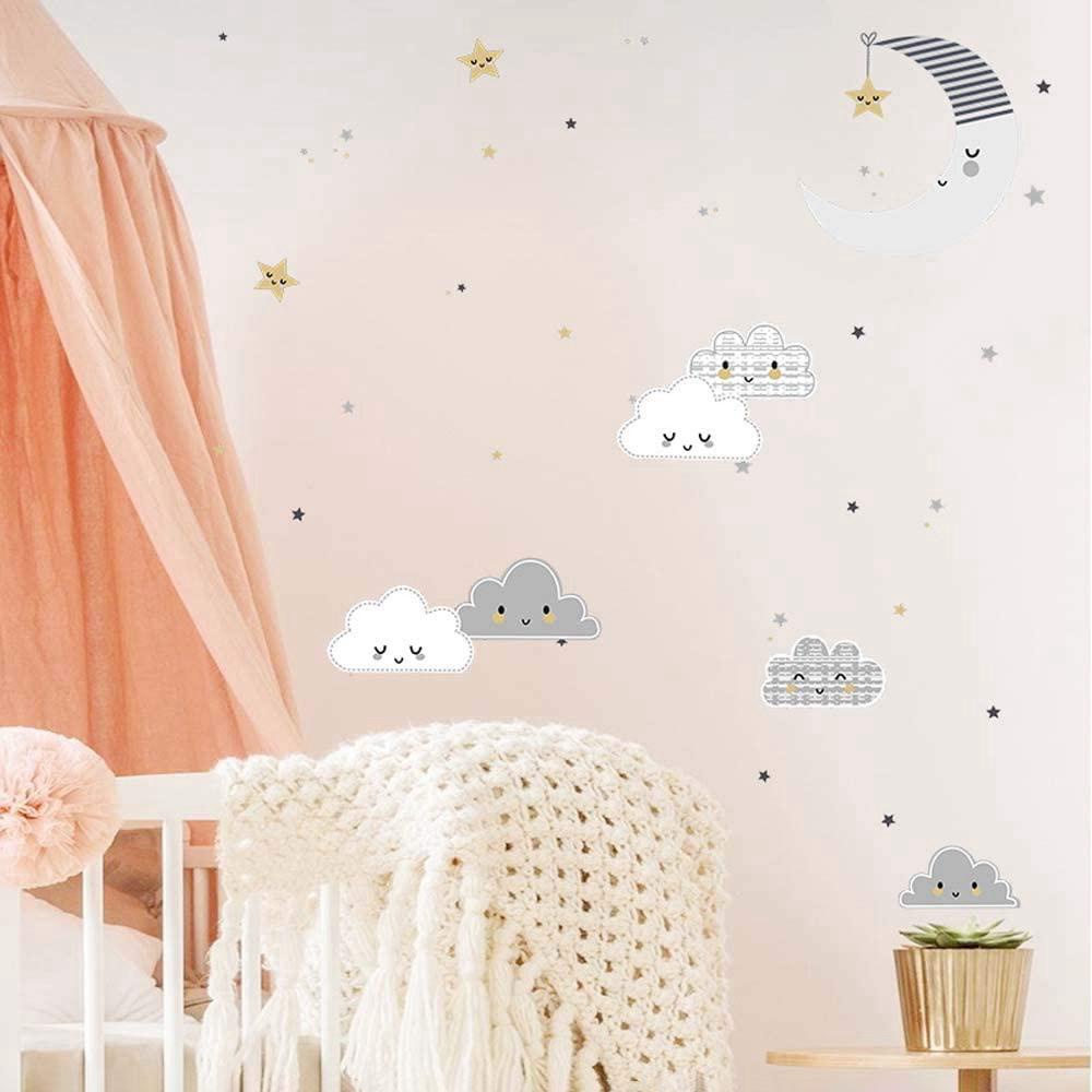 Sticker Dán Tường Tự Dính Họa Tiết Dễ Thương Bắt Mắt