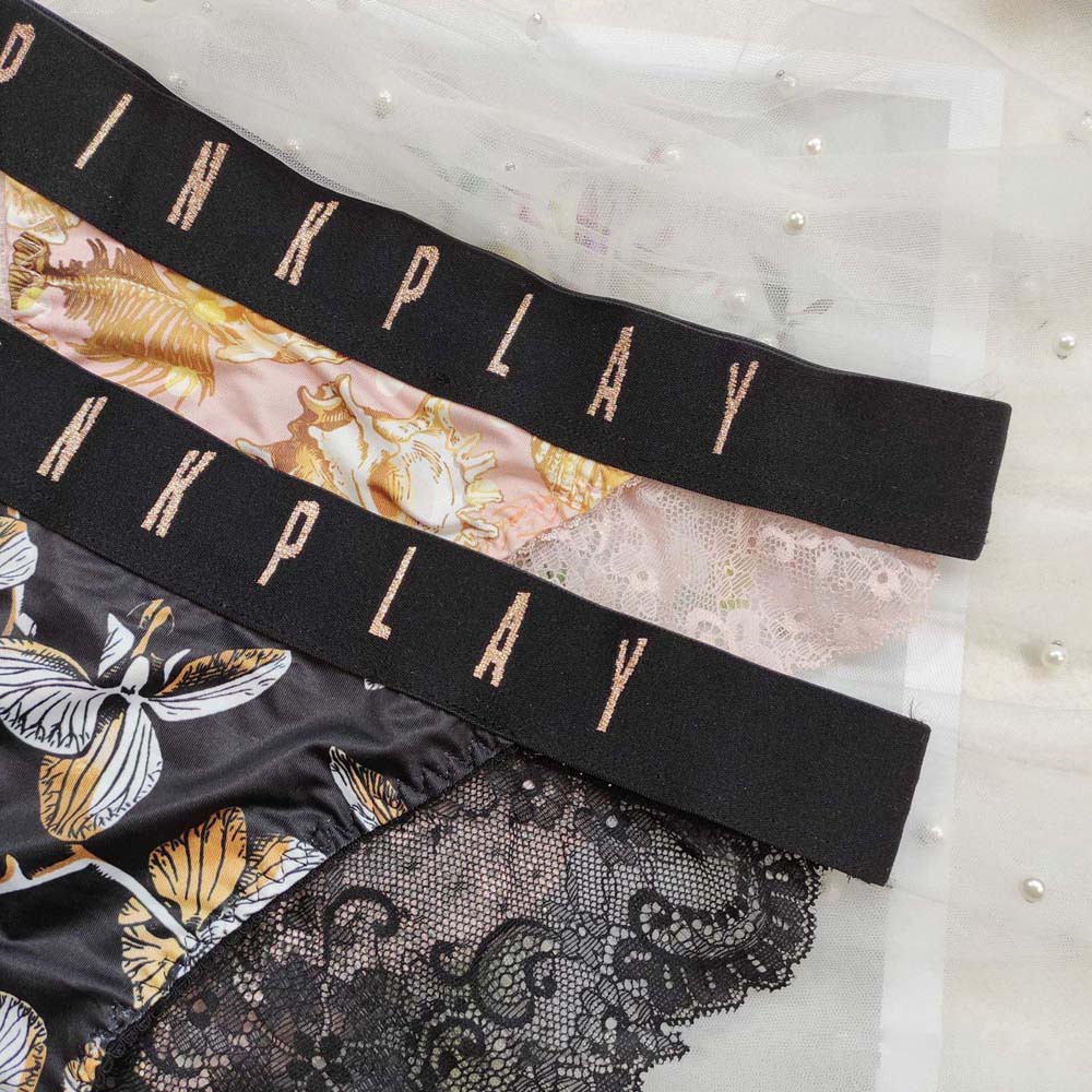 Quần Lót Cotton Phối Ren Thoáng Khí Họa Tiết Hoa Quyến Rũ Cho Nữ