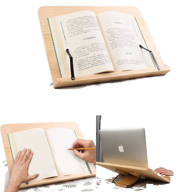 Gía đỡ sách Gu Decor, Kẹp sách,ipad,laptop điều chỉnh góc nghiêng Gấp gọn