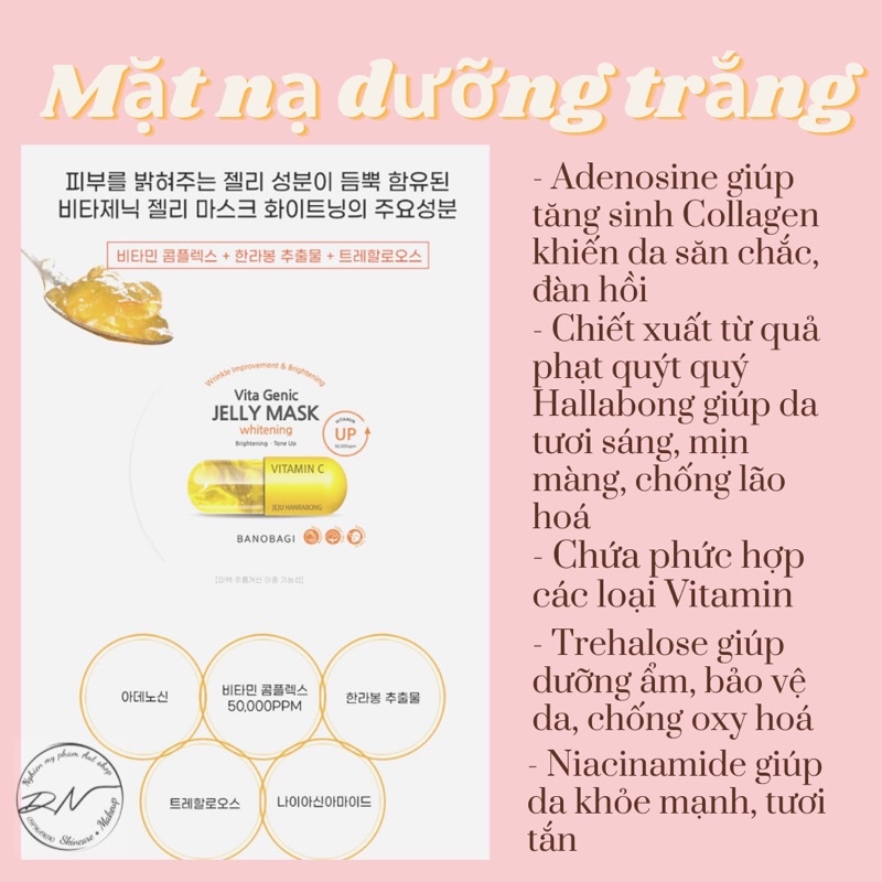 MẶT NẠ GIẤY BANOBAGI VITA GENIC JELLY MASK