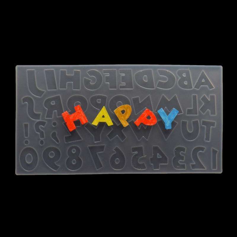 Khuôn Silicone Làm Đồ Thủ Công Hình Chữ Cái Tiếng Anh