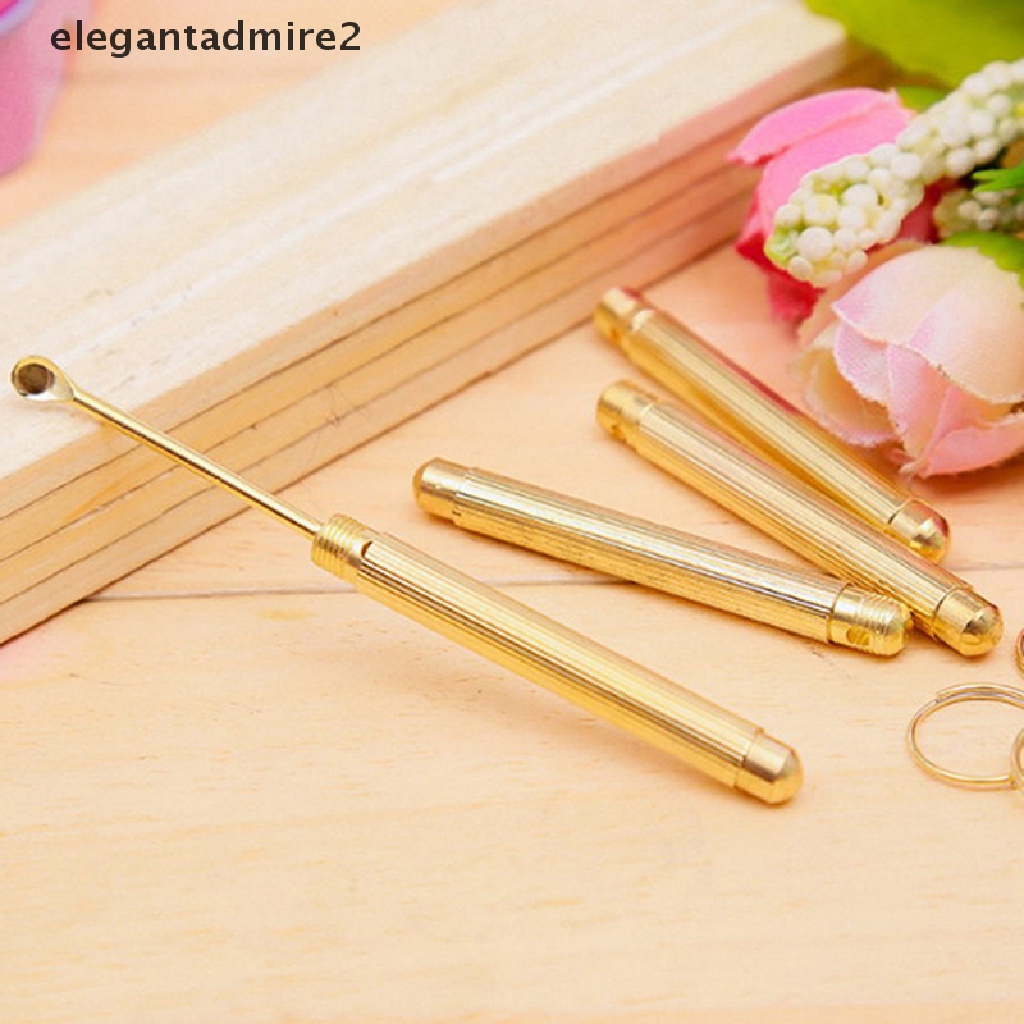 Dụng Cụ Lấy Ráy Tai Màu Vàng Gấp Gọn Tiện Lợi