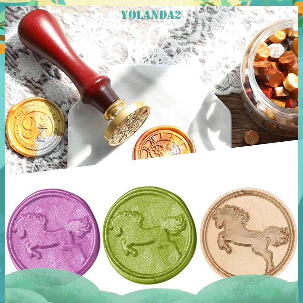 Đầu Con Dấu Sáp 25mm Đầu Tròn Bằng Đồng Trang Trí Thiệp Mời