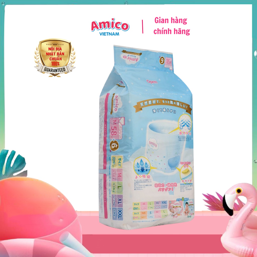 Bỉm quần trẻ em AMICO M58+6 (6 - 11kg)