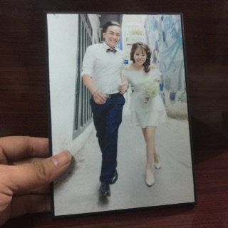 IN ẢNH ÉP GỖ 13x18cm Lụa & bóng