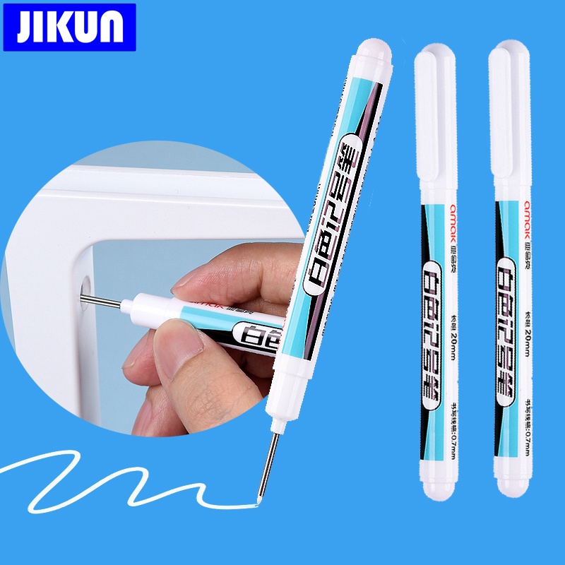 Set 4 Bút Lông Đánh Dấu Lỗ Sâu Đa Năng Màu Đỏ / Đen / Xanh Dương / Trắng Dành Cho Phòng Tắm