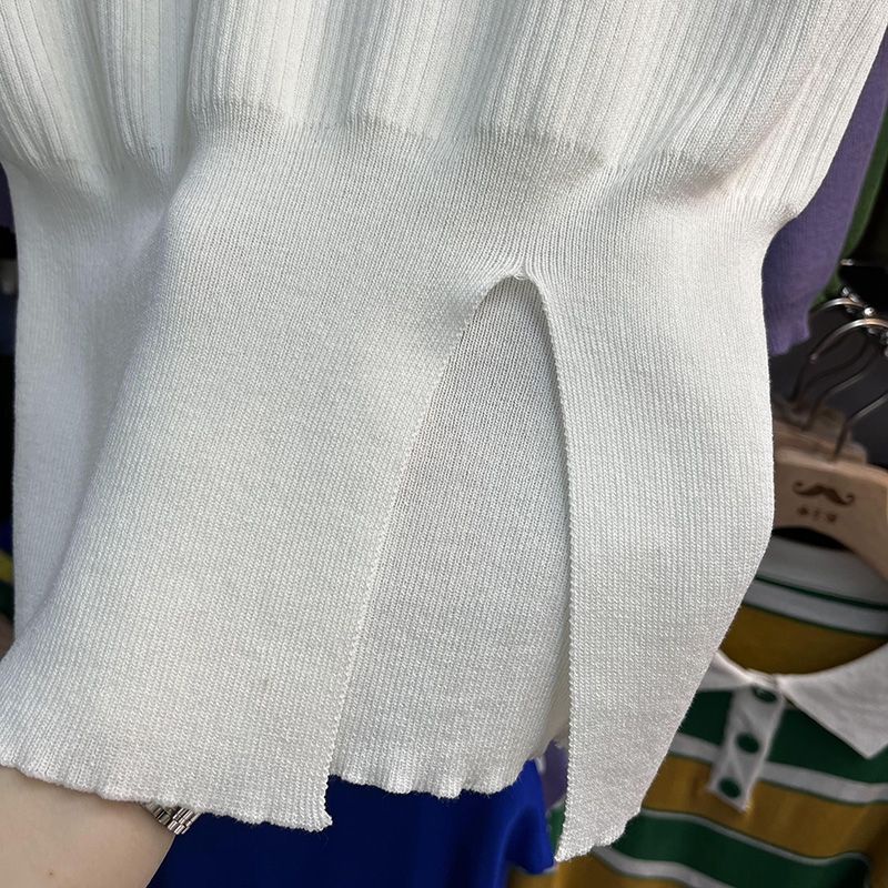 Gaeul store- áo len dệt kim không tay độn vai kèm xích B hot hit