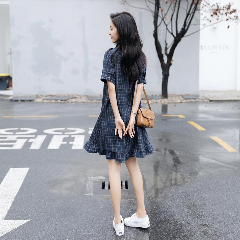 Đầm Sơ Mi Sọc Ca Rô Dáng Chữ A Plus Size Thời Trang Sành Điệu