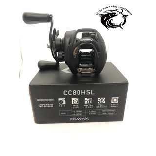 Máy ngang câu lure tay trái Daiwa CC80 HSL - rẻ mà đẹp.
