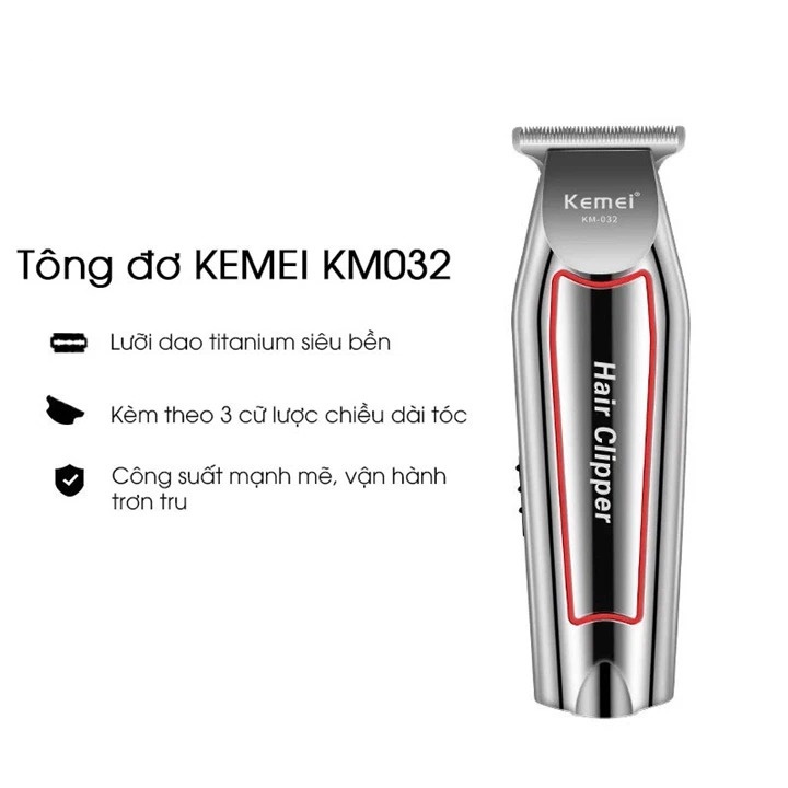 Tông đơ bấm viền kemei 032 cạo siêu nét