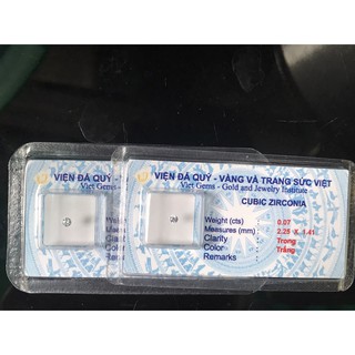 Đá gắn răng kim cương - kim cương nhân tạo