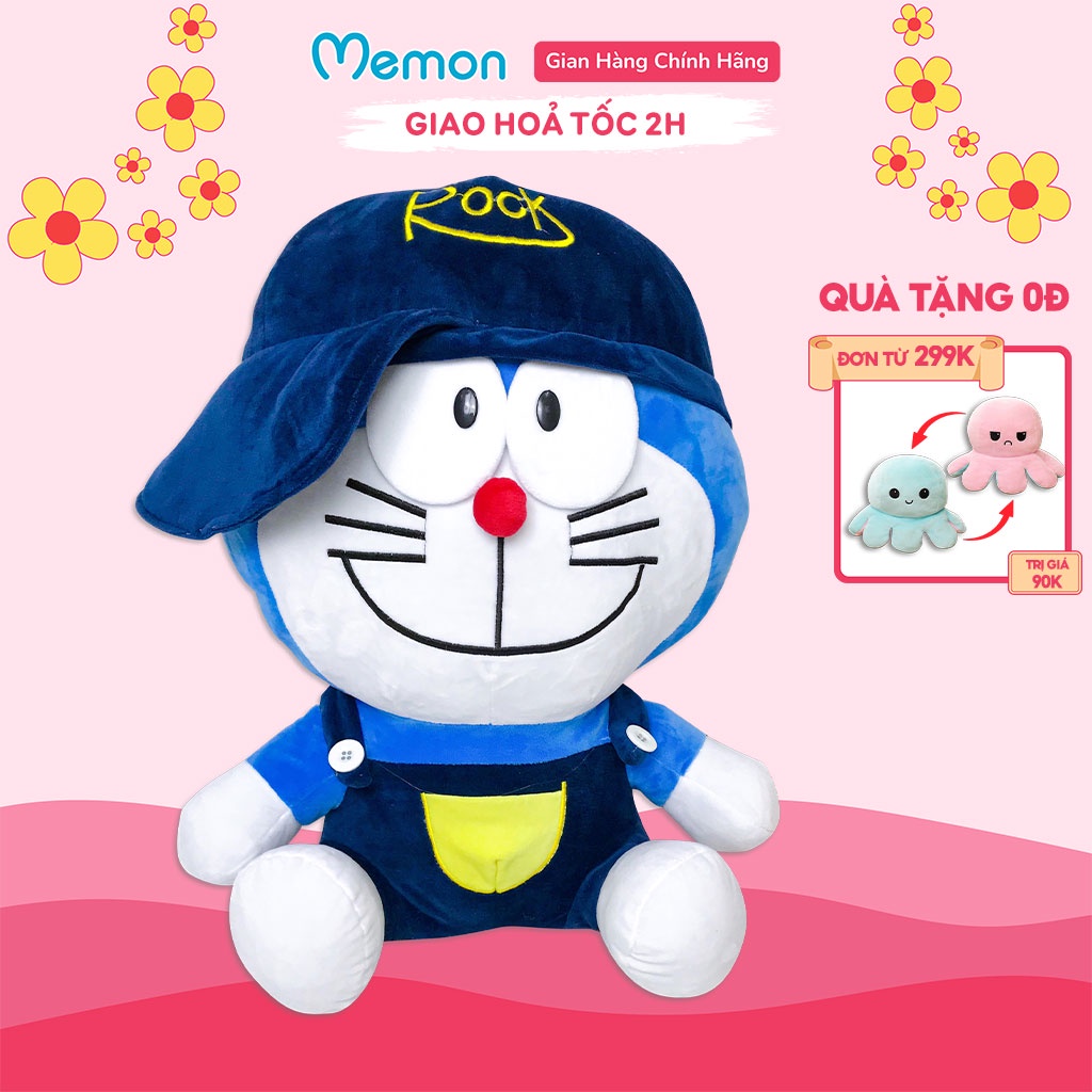 Gấu Bông Doraemon Mũ Cao Cấp Memon