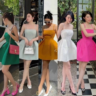 Đầm xốp hai dây