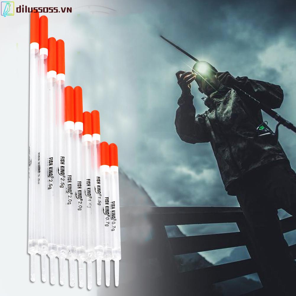Set 10 Phao Câu Cá Bằng Nhựa Trong Suốt