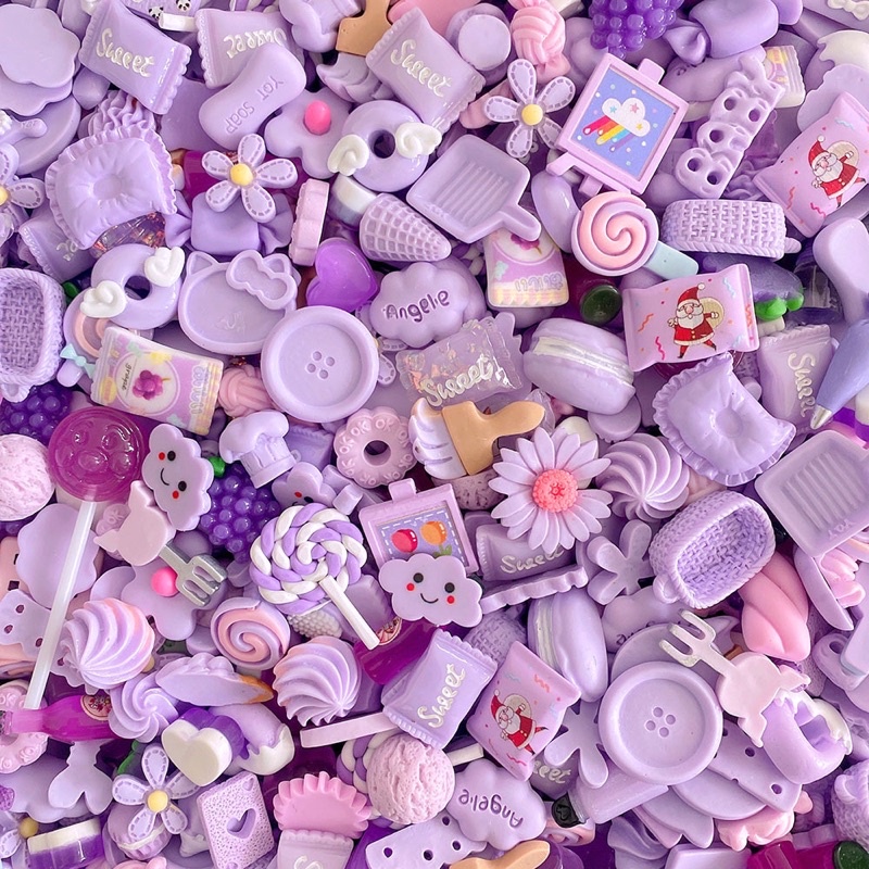 Sticker trang trí, Charm trang trí dán ốp điện thoại khung ảnh bình nước dây buộc tóc kẹp tóc