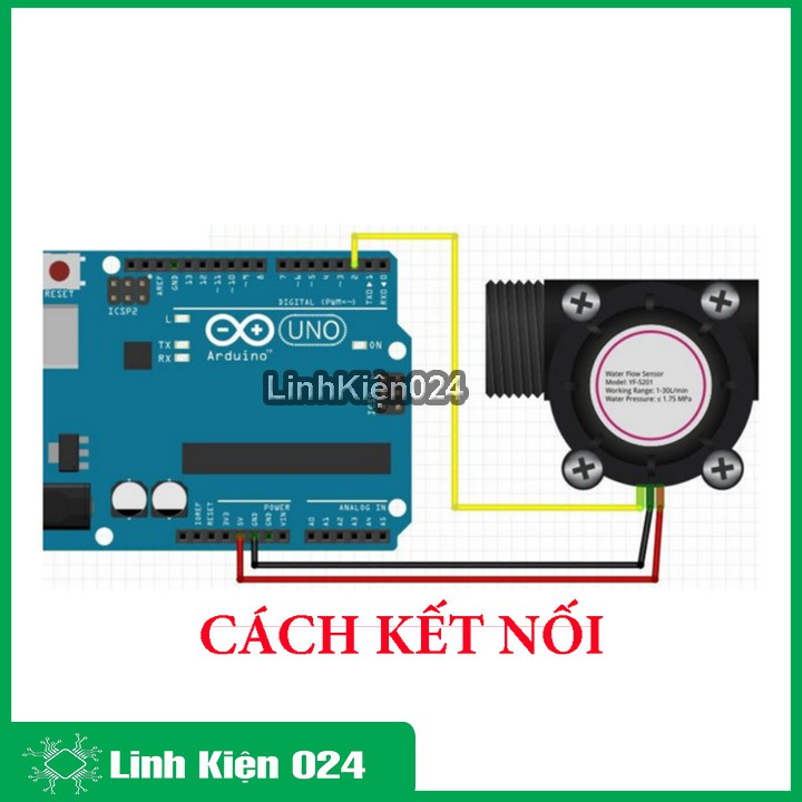 Cảm Biến Lưu Lượng Nước YF-S401 3-6L/min Máy Lọc Nước Máy Pha Cafe